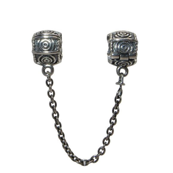 Pandora Dreamer Sterling Silver Safety Chain Charm 790583 - Picture 2 of 6